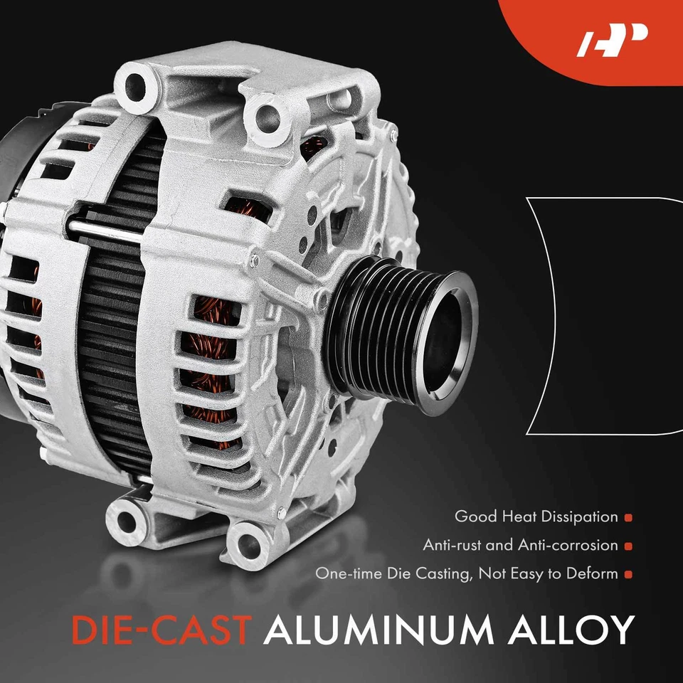 Alternador para Mercedes-Benz C216 CL600 CL65 AMG W221 W222 S600 S65 AMG 7 ranuras Foto 4 de 4