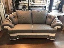 Pendragon Kensington Sofa In 3+2 Seater In Dark Grey & White