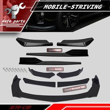 Glossy Black Front Bumper Lip Splitter Lower Spoiler Body Kit For Chevy Camaro