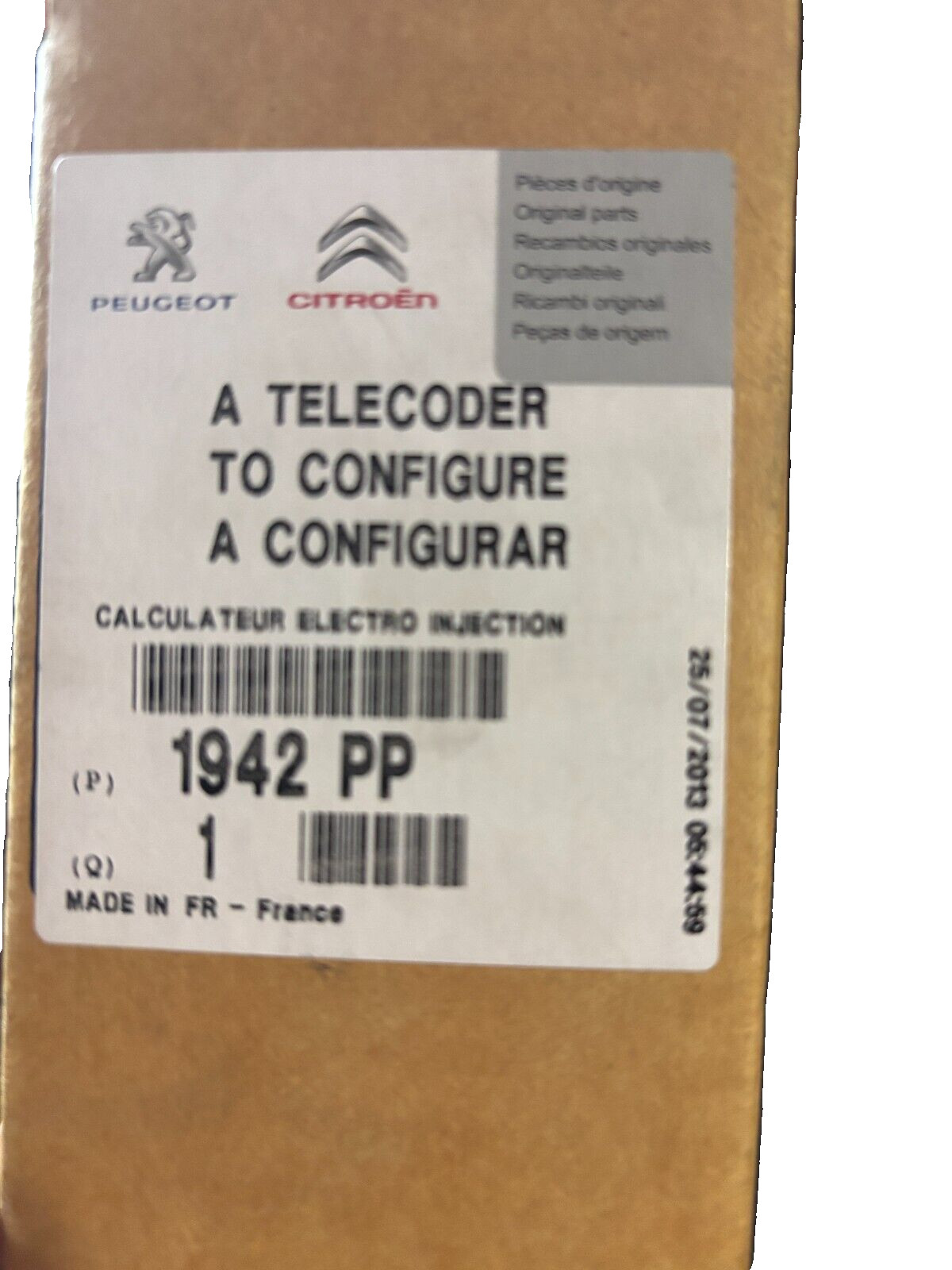 Panne moteur résolue grâce au calculateur d'injection Continental SID803A neuf d'origine