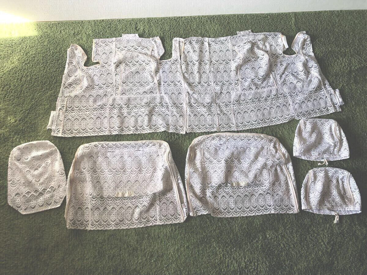 Toyota JZX100 Mark 2 Lace Seat Cover Set | White | OE | Genuine