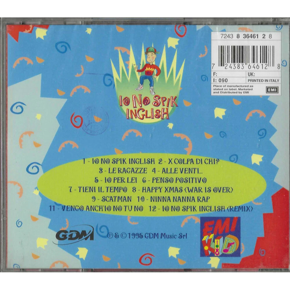 Gabriel E I No Spik Inglish CD Io / Gdm – 724383646128 Midrange