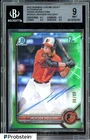 2022 Bowman Chrome Green Refractor Jackson Holliday RC Rookie AUTO /99 BGS 9