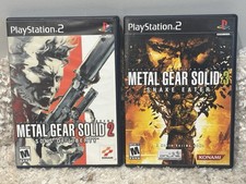 Metal Gear Solid Lot 2 & 3 Sons Of Liberty & Snake Eater PlayStation 2 PS2