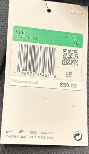 Nike Girl’s Training Gray Joggers Size XL Brand New‼️ - Picture 5 of 6