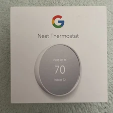 Google Nest Thermostat Cotton Snow