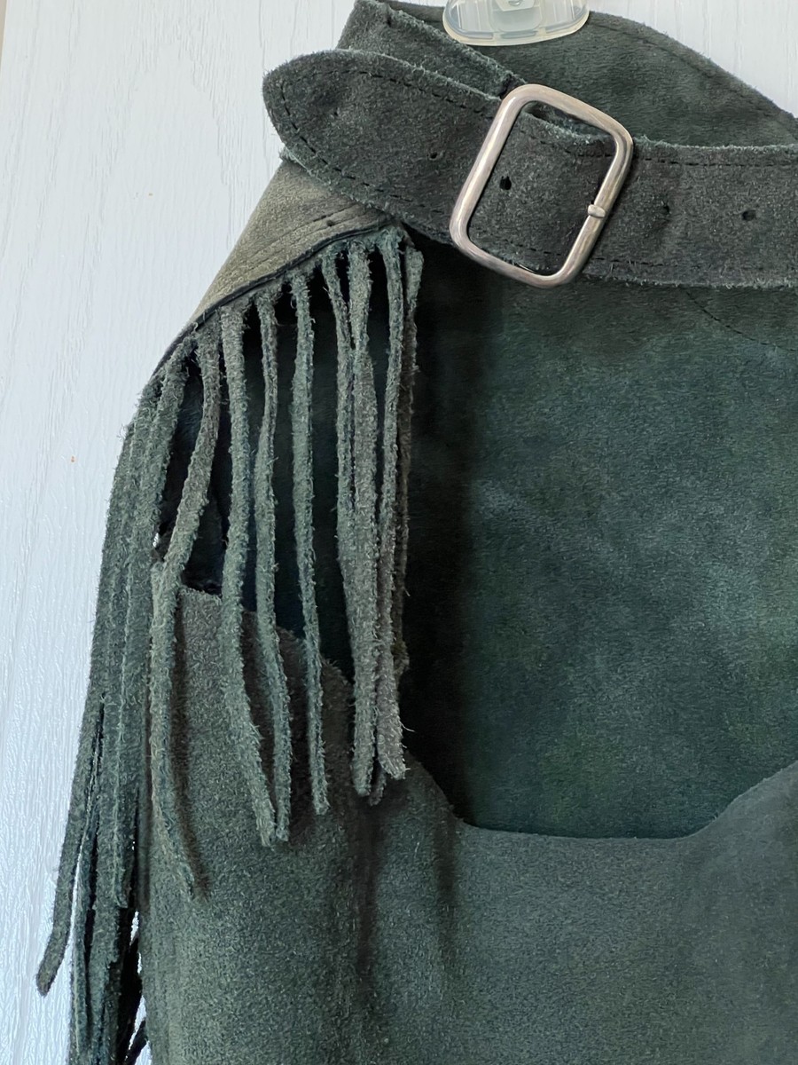 Chaps En Daim WHITMAN Pour Adulte - Franges Western Camel - Taille M (31-34 Pouces)