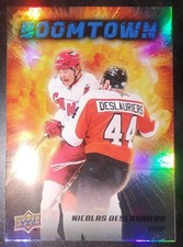 25/26 UD S2 Boomtown Insert #BT-6 Nicolas DESLAURIERS Philadelphia FLYERS