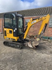 JCB 16C-1 MINI DIGGER, 1.7 TONNE, EXCAVATOR, 3 buckets, op plant trailer
