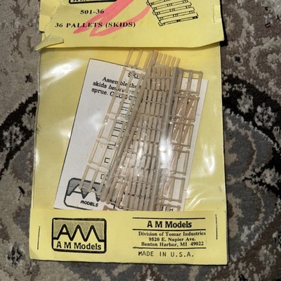 AM Models HO Pallets Skids Kit 36 Pack - 501-36