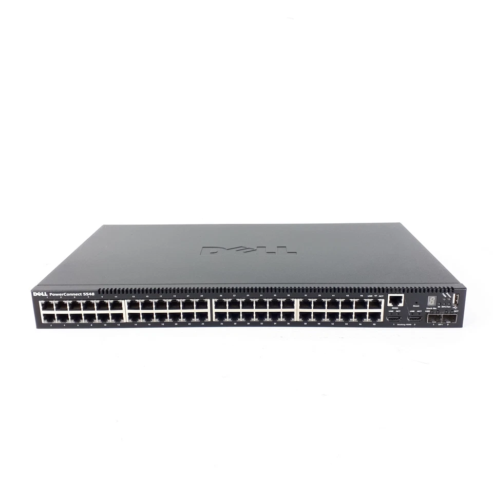 Dell PowerConnect 5548 0FXP1R 48 Port Ethernet Network Switch 2 HMDI SFP+ Ports - Image 3 of 4