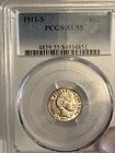 1911-S Barber Dime — photo from another recent sale