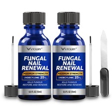 Extra Strength Toenail Fungus Treatment   2 Bottles with Undecylenic Acid  Tea