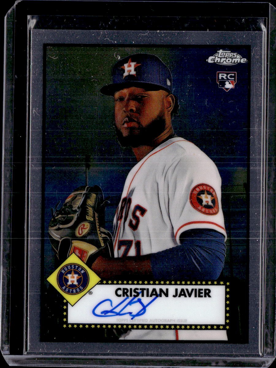 2021 Topps Chrome Platinum Anniversary #PA-CJ Cristian Javier Autographs