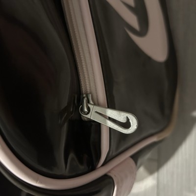 バッグ 90s old nike messenger bag y2k archive Vintage 90s Y2K NIKE Vinyl Pink Messenger Bag Side Body gym Sports
