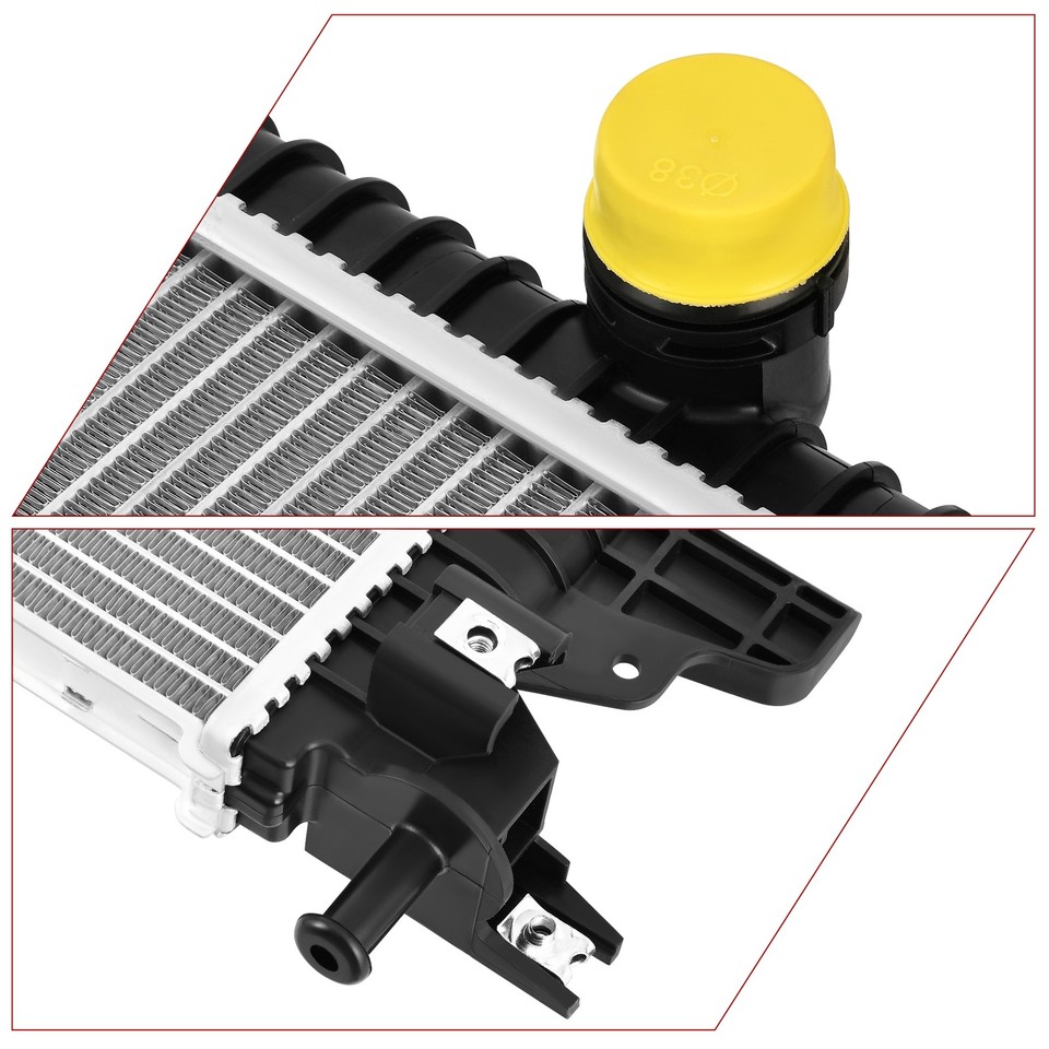 Mkx Radiator Cap Radiator For 15-21 Ford Edge /16-18 Lincoln MKX/19-21 Nautilus 2.0 2.7L ...