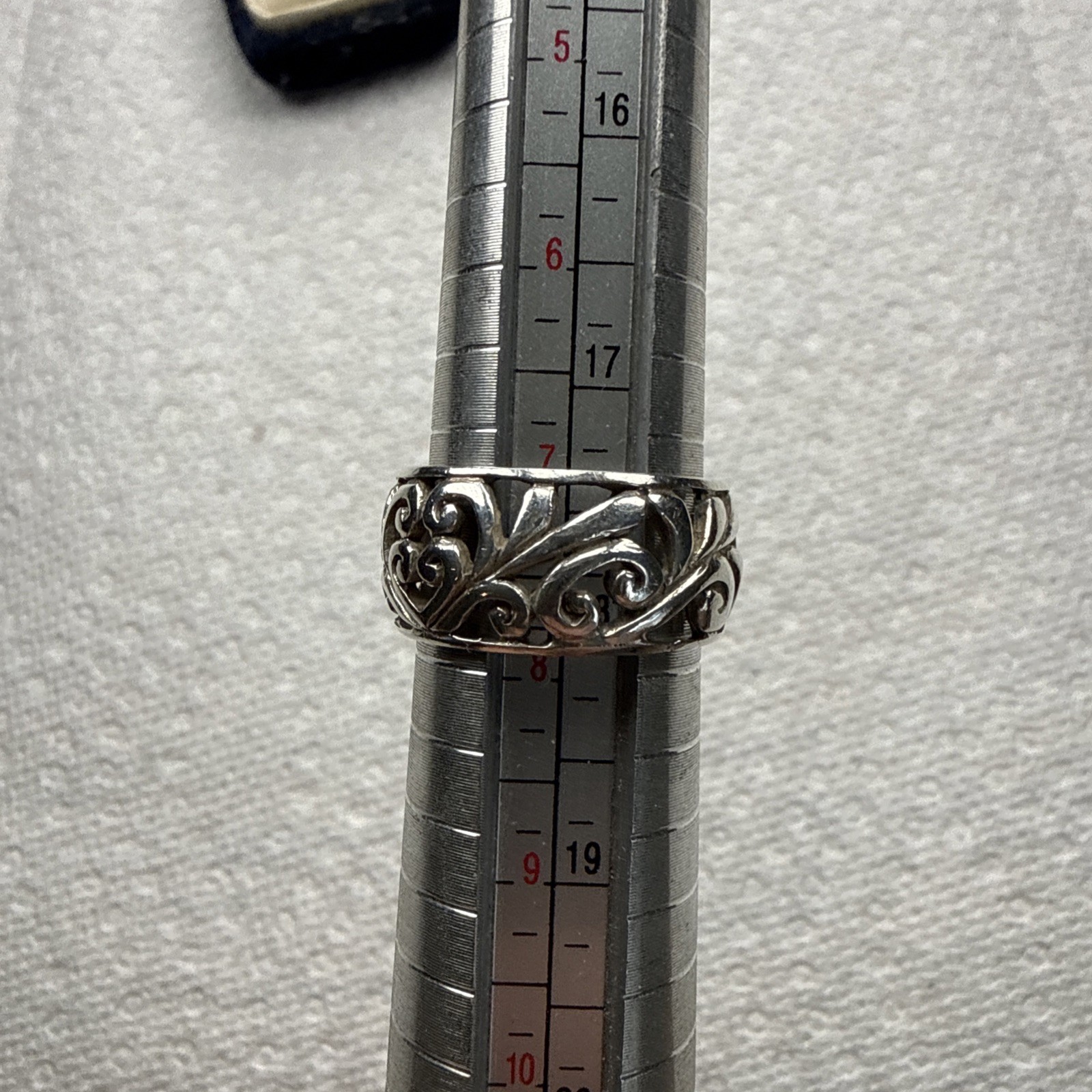 Solid 925 Silver Flower Ring, Sterling Silver Flo… - image 9