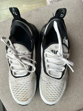 Nike Air Max 270 - UK Size 3 Trainers White Sneakers Shoes 
