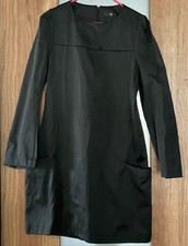 UNIQLO +J Jil Sander Shiny Tuck Sleeve Dress Used Wrinkles Metallic Style