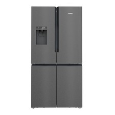 Image of Siemens iQ700 574 Litre Four Door Freestanding Fridge Freezer - Black  KF96DPXEA