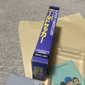 Free  SFC Super Famicom World Soccer Box with Manual SUPER FAMICOM WORLD SOCCER