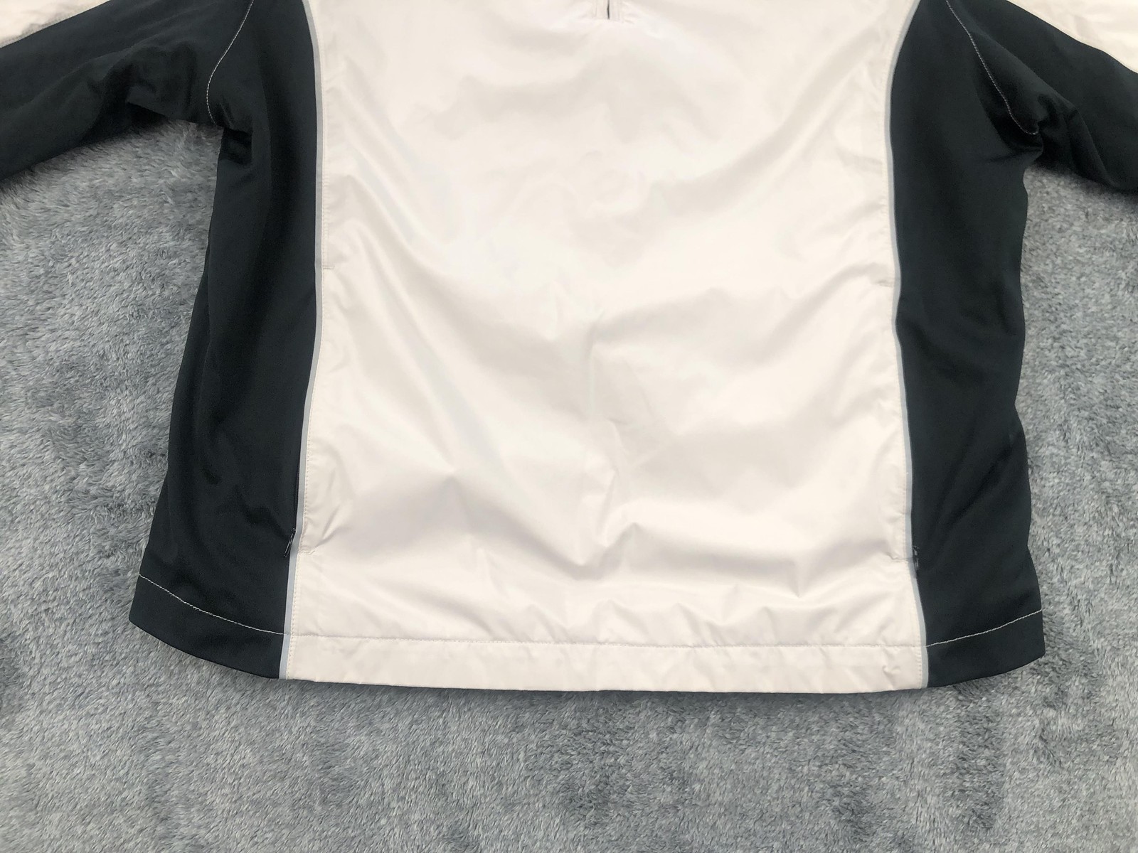 FootJoy DryJoys Jacket Womens Medium Waterproof Windshirt Golf Black White M