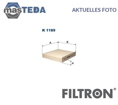 K 1189 INNENRAUMFILTER POLLENFILTER FILTRON FÜR ALFA ROMEO 159,BRERA,SPIDER