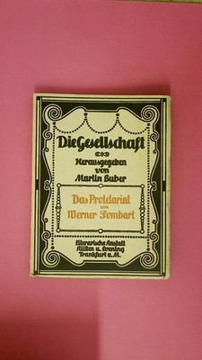 243276 Werner Sombart DAS PROLETARIAT. HC