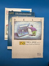 Lot Dell MS-DOS 5.0 Guide Spinnaker Easy Working DOS Manager RE