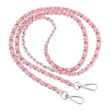 47" Purse Chain Strap DIY Bag Chain Strap Replacement Adjustable Pink Silver