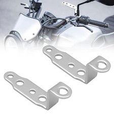2pcs Motorcycle mounting Bracket Motorcycle spot Light Turn Signal Silver