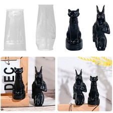 Stampo in silicone cane gatto Egitto statua animale domestico stampi in resina fatti a mano fai da te sapone stampi 3d
