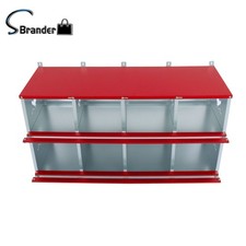 Chicken Nesting Boxes 8 Compartment Metal Poultry Nest Box Easy To Install