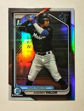 Andres Valor 2024 1st Bowman Chrome #BCP-196 Prospect REFRACTOR 432/499 RC A6