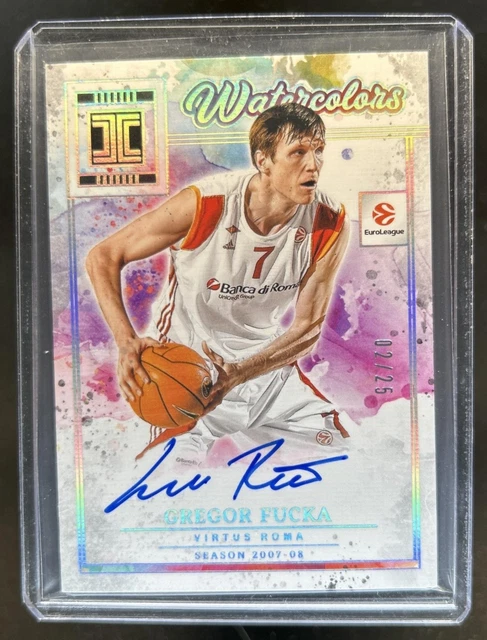 2025-26 Origins EuroLeague Gregor Fucka 2025 Contenders - Watercolor Auto #/25