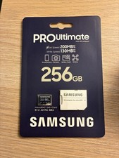 Brand New-Sealed Samsung PRO Ultimate microSDXC Memory Card  Adapter 256GB