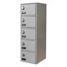 Hallowell Uctl192(30)-5A-Pl Cell Phone Locker, 9 In W, 12 In D, 30 1/2 In H,