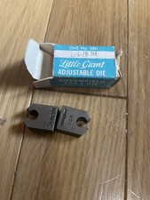 Little Giant No. 380 Adjustable Dies 1/4-28 NF Threaders Business USA