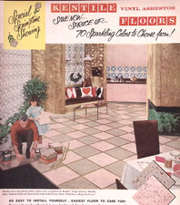 Kentile Floor Vinyl Tile MCM Homes Flooring 1...