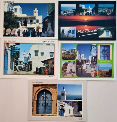 5 x Sidi Bou Saïd Tunisie Tunesien Postkarten ungel. Postcards Lot Afrika Africa