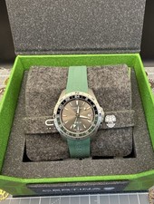 Image of Certina DS-X GMT Watch Grey Face With Green Rubber Strap