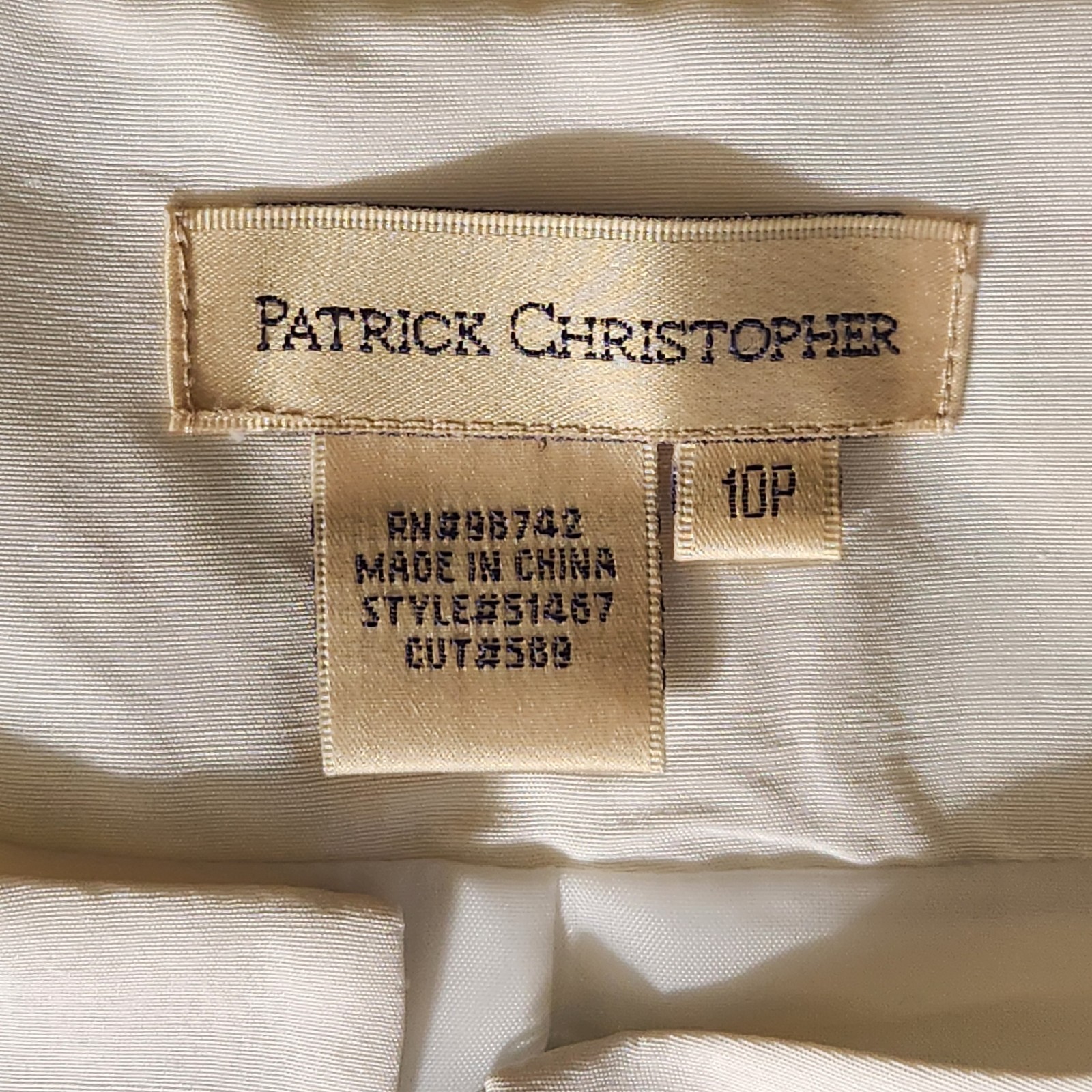 Patrick Christopher Spring Jacket SZ 10 Petite Wh… - image 6