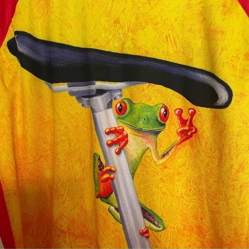 Camiseta deportiva de ciclismo Primal Wear "Don’t Hurt The Dirt" 1994 cremallera frontal completa naranja XL Foto 4 de 4