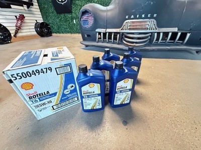 (12) GENUINE Shell Rotella 5W-40 Full Syn Engine Oil T6  MULTIPACK 50049479-AA
