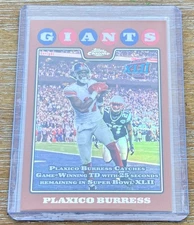 PLAXICO BURRESS 2008 Topps Chrome COPPER REFRACTOR PARALLEL  #399/425 ! GIANTS !