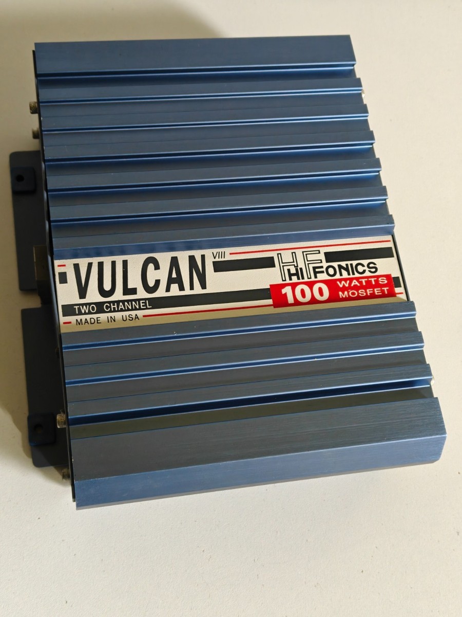 Oldschool Hifonics Vulcan VIII 100 Watt 2-Channel Amplifier - Made