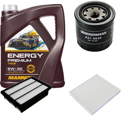 DENCKERMANN Inspektionspaket Energy Premium 5W-30 5L für Hyundai Santa Fé II 2.7