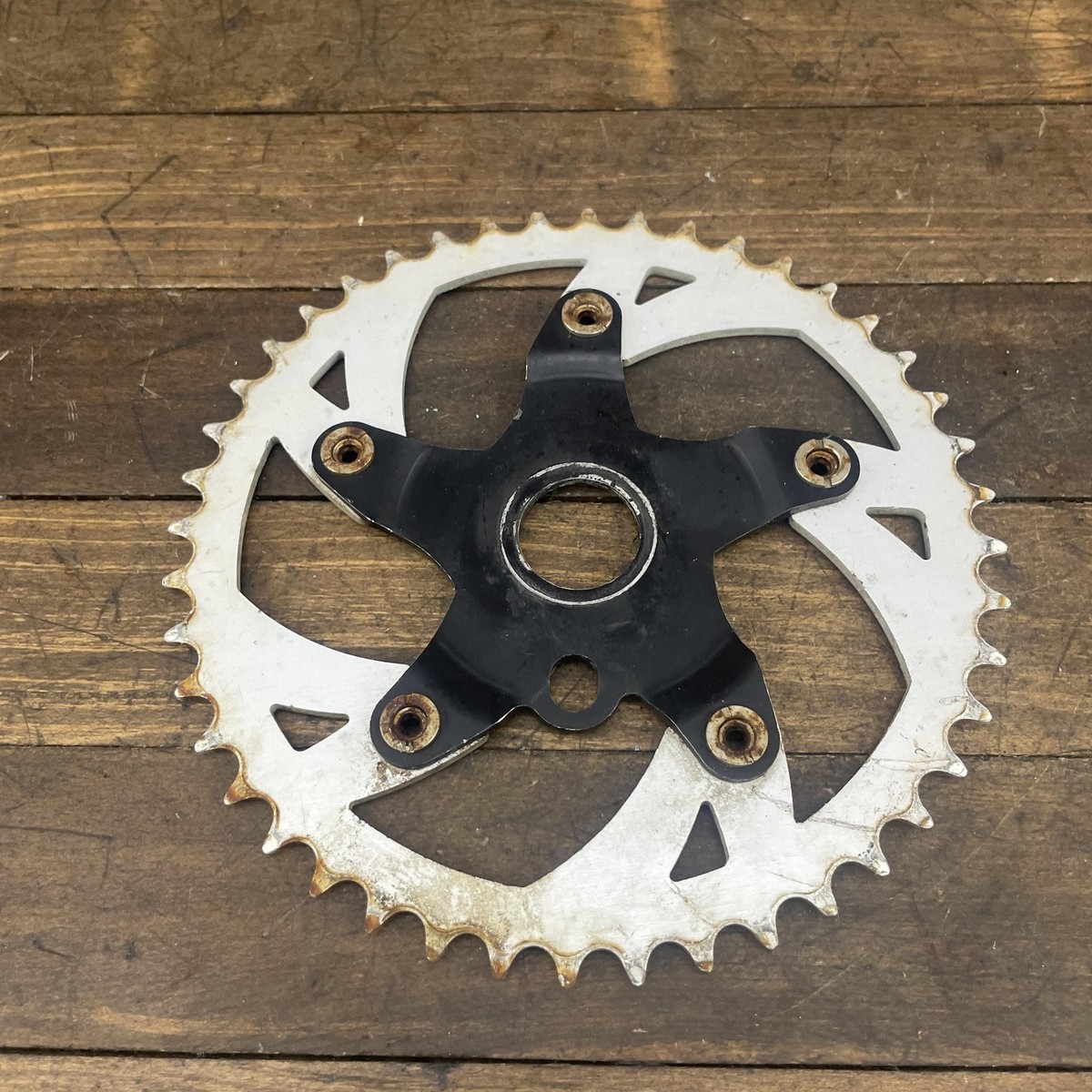 Redline BMX Chainring Sprocket 5-Bolt 44T Alloy Black Old
