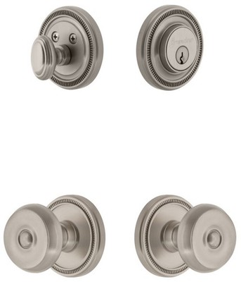 Grandeur SOLBOU_SP_ESET_234 Soleil Solid Brass Single Cylinder - Nickel