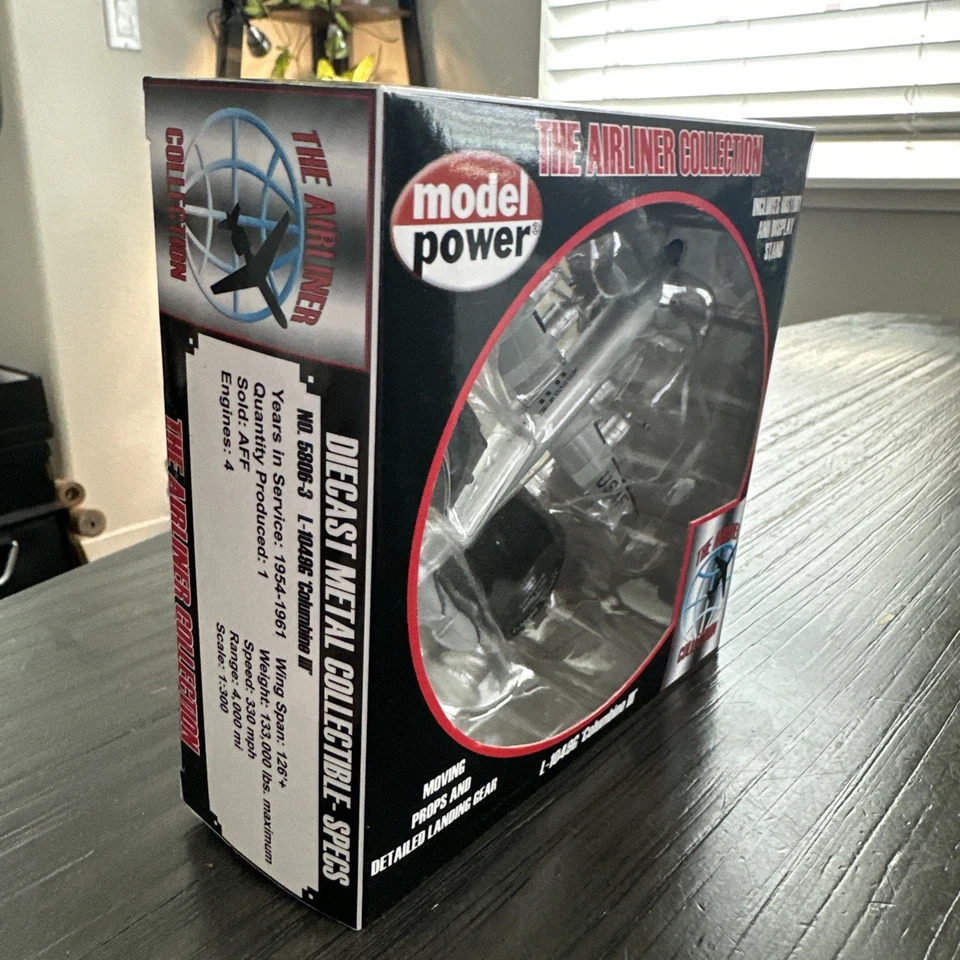 Model Power Airliner Collection Lockheed L1049G COLUMBINE III 1/300 Diecast - Image 3 of 4